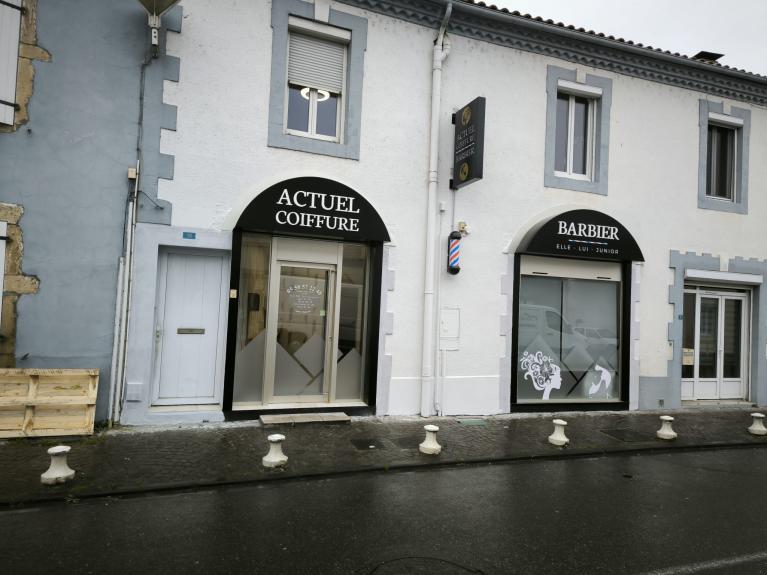 Actuel Coiffure - Enseigne et vitrage - Pontonx-sur-l'Adour