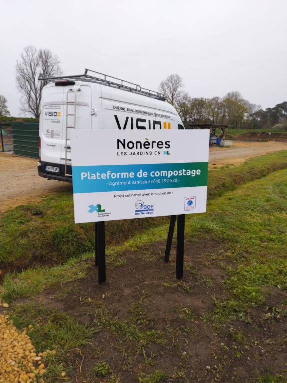Jardins de Nonère - Signalétique - 40000 Mont-de-Marsan