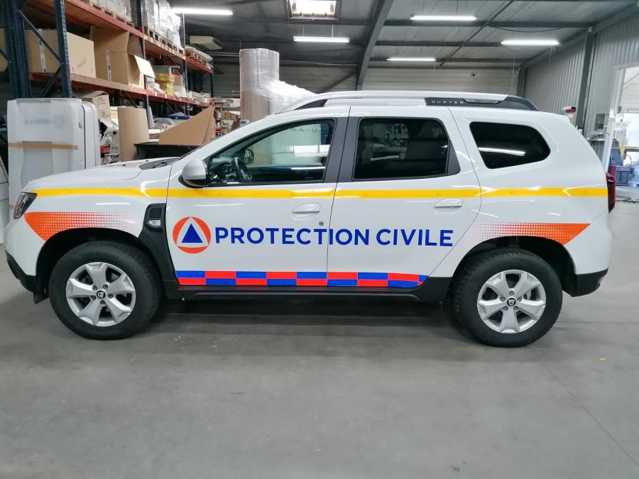 Protection Civile - Décoration de véhicule