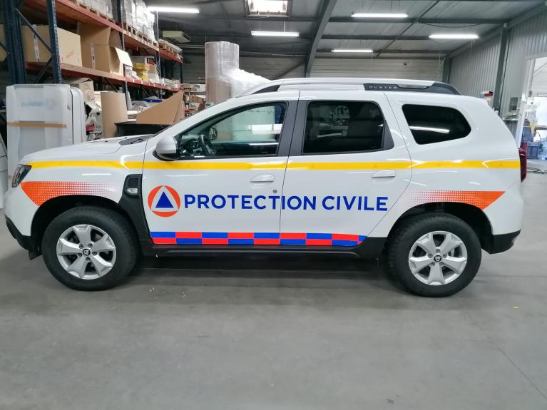 Protection Civile - Décoration de véhicule